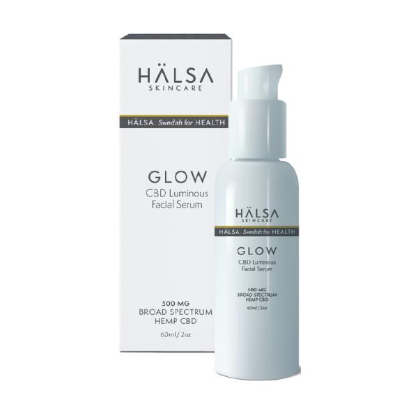 Glow CBD Luminous Facial Serum-CBD Beauty-HALSA SKINCARE-EMPUROS